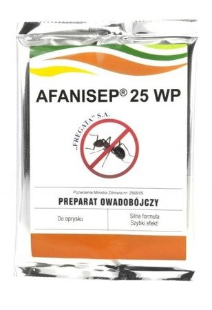 Afanisep 25WP (Permetryna 25%) - oprysk na mrówki, komary, kleszcze 25g - Fregata